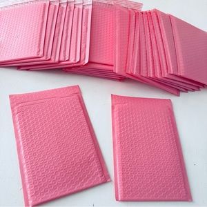 25 Pieces Colors Pink Poly Bubble Mailers Padded Envelopes Shipping Bags